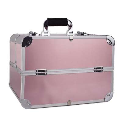 Wholesale professional beautiful travel aluminum makeup case for artist