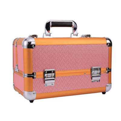 portable aluminum hard makeup case factory directly customized aluminum case