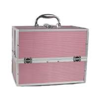 Professional Portable Makeup hard cas Aluminum Makeup Case  with Large Capacity Storage Makeup Box