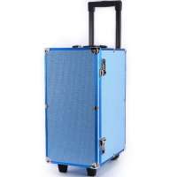 Travel Trolley Jewelry Display Case Professional Jewelry Trolley Case with Wheels