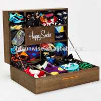 Good quality cute store wood sock display made in China